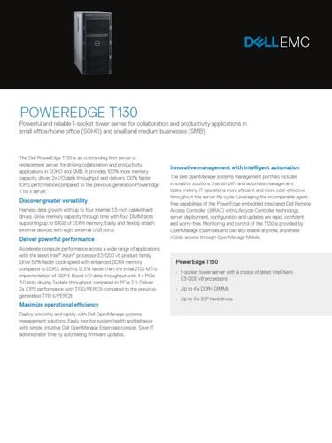 Dell poweredge t130 tower - dell,